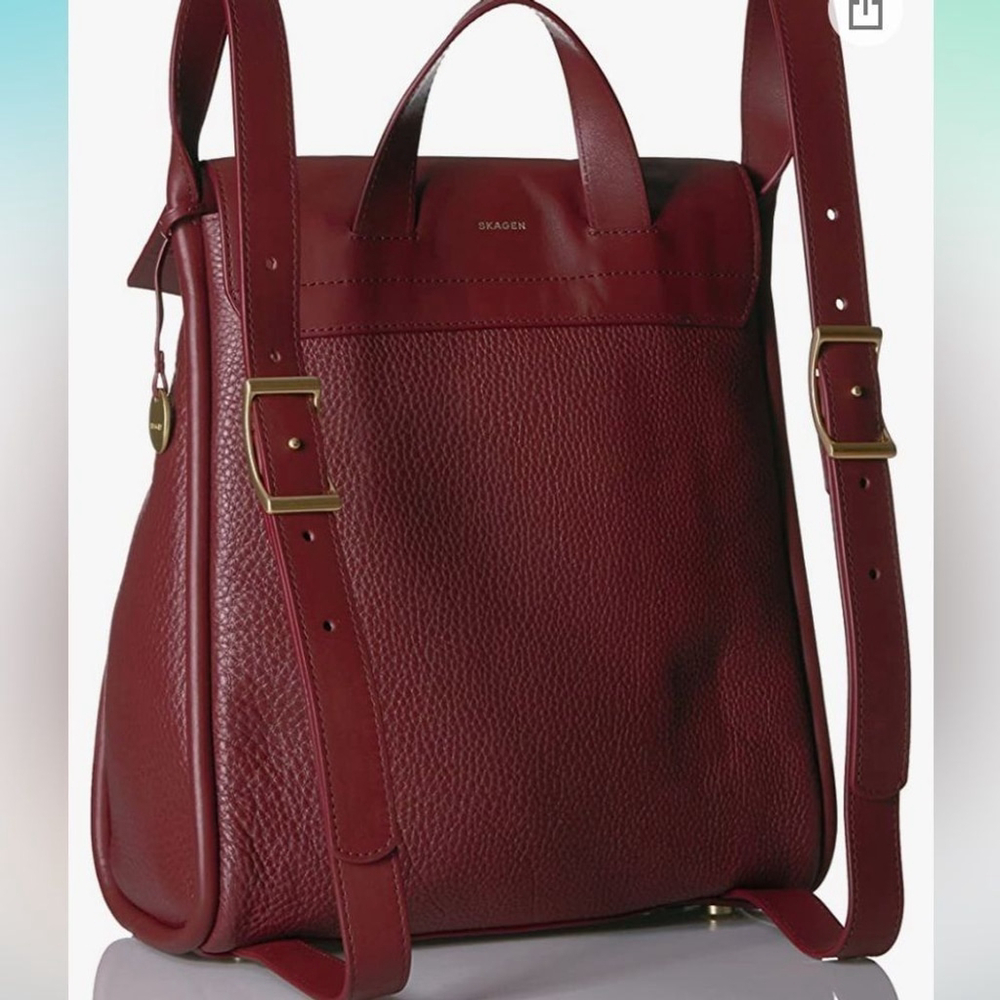 Skagen Ebba Cordovan Backpack - Picture 2 of 5